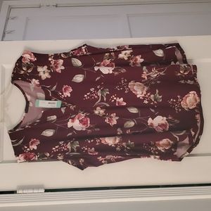 NWT Stitch Fix Papermoon Trucker Split Neck Knit Top 2XL